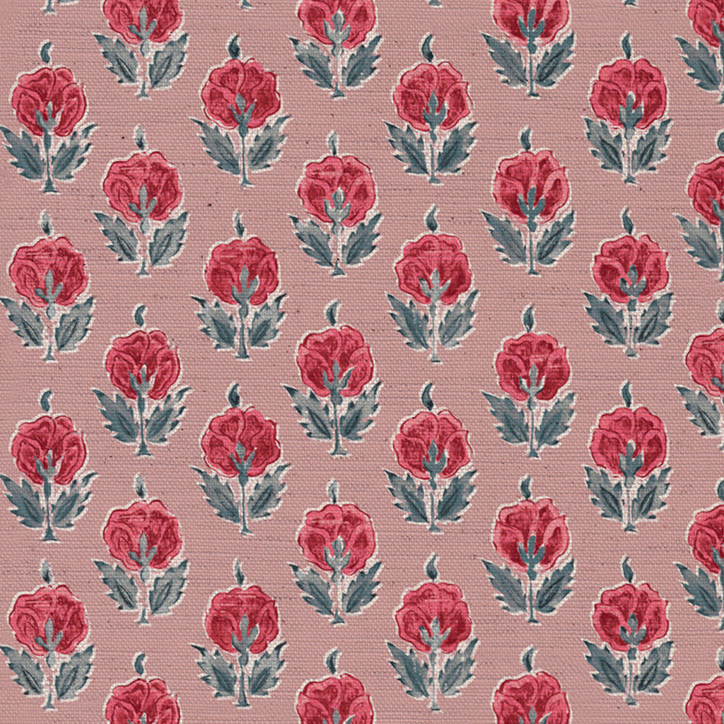 CW: Warm red and blue soft pink ground | BASE: Mercia Linen & Natural Luxury Linen | HERO