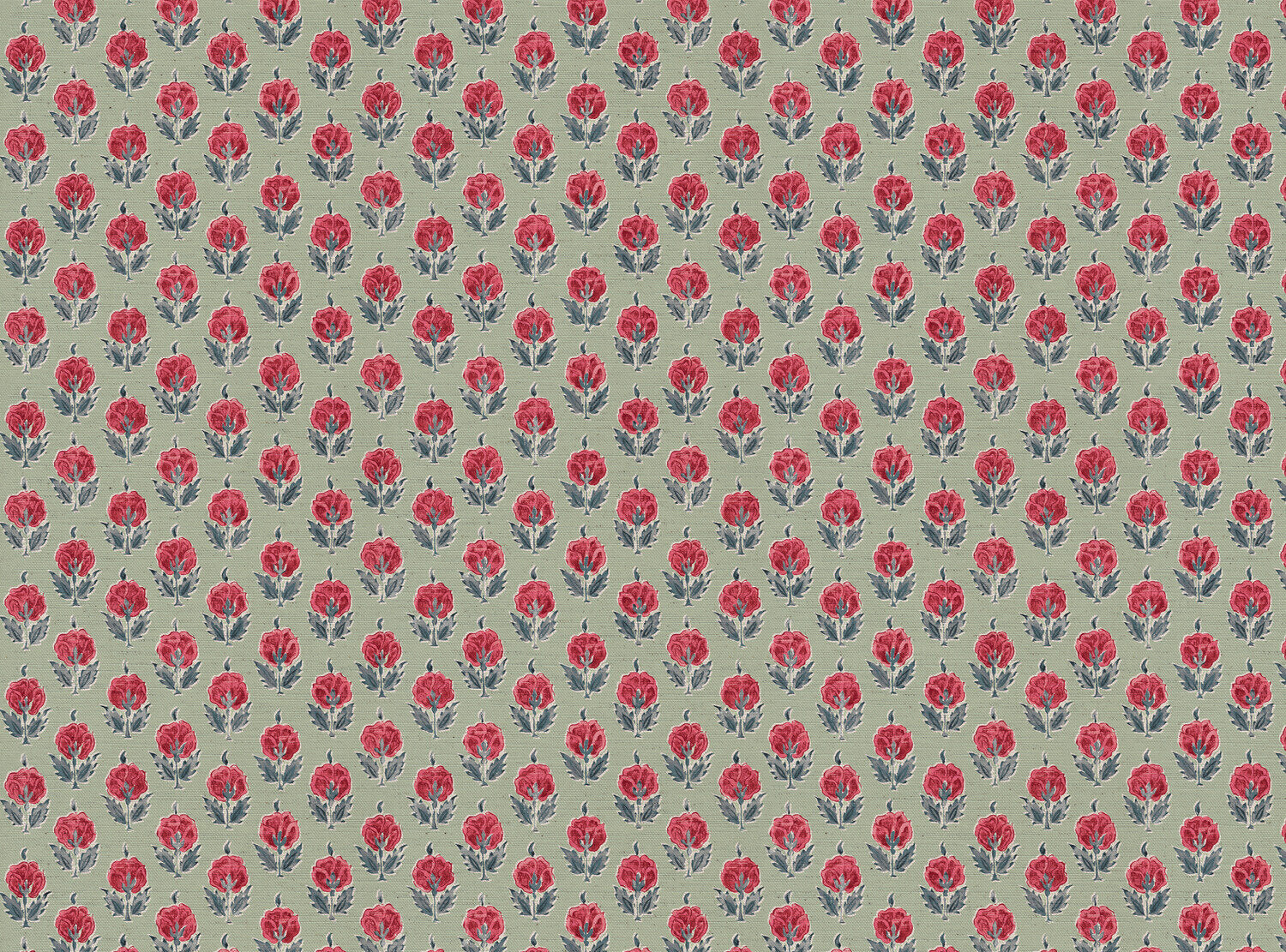 CW: Warm red and blue soft sage ground | BASE: Mercia Linen & Natural Luxury Linen