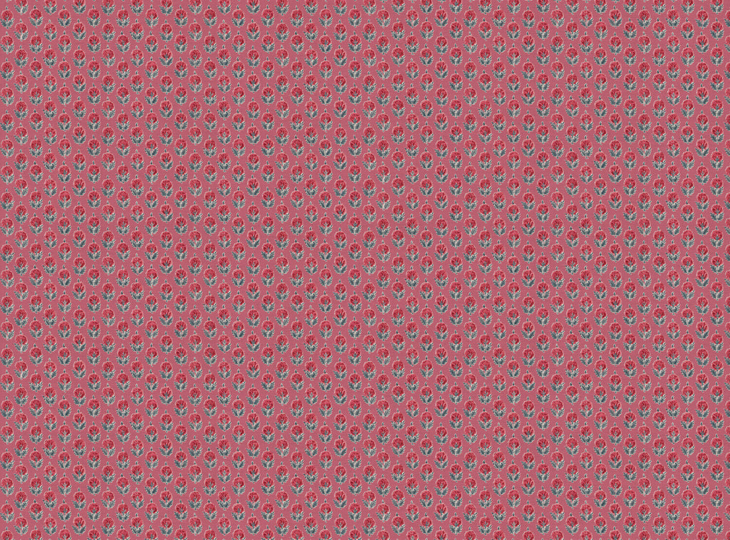 CW: Warm red and blue with red pink ground | BASE: Mercia Linen & Natural Luxury Linen
