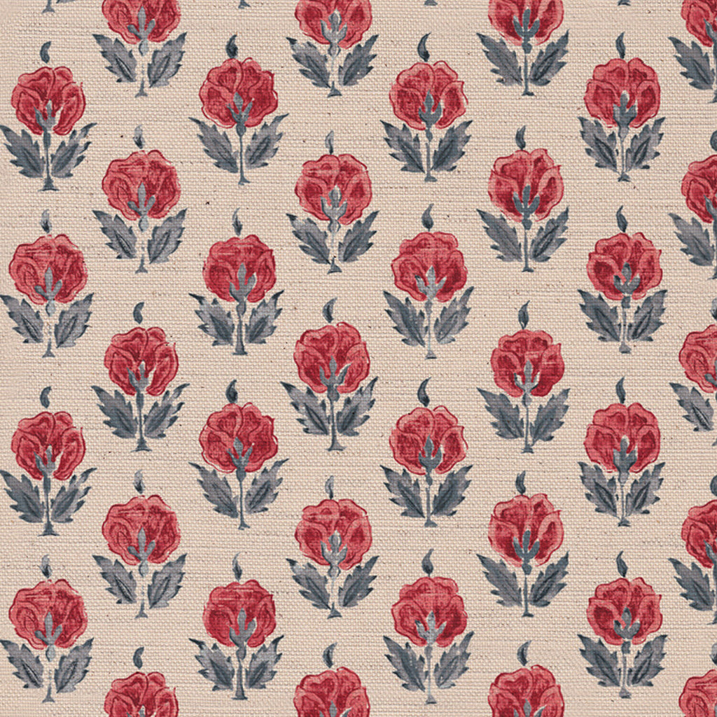 CW: Warm red and grey blue | BASE: Mercia Linen & Natural Luxury Linen | HERO
