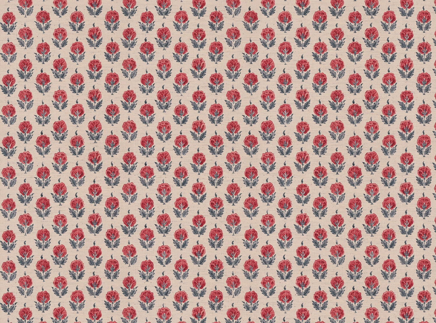 CW: Warm red and grey blue | BASE: Mercia Linen & Natural Luxury Linen