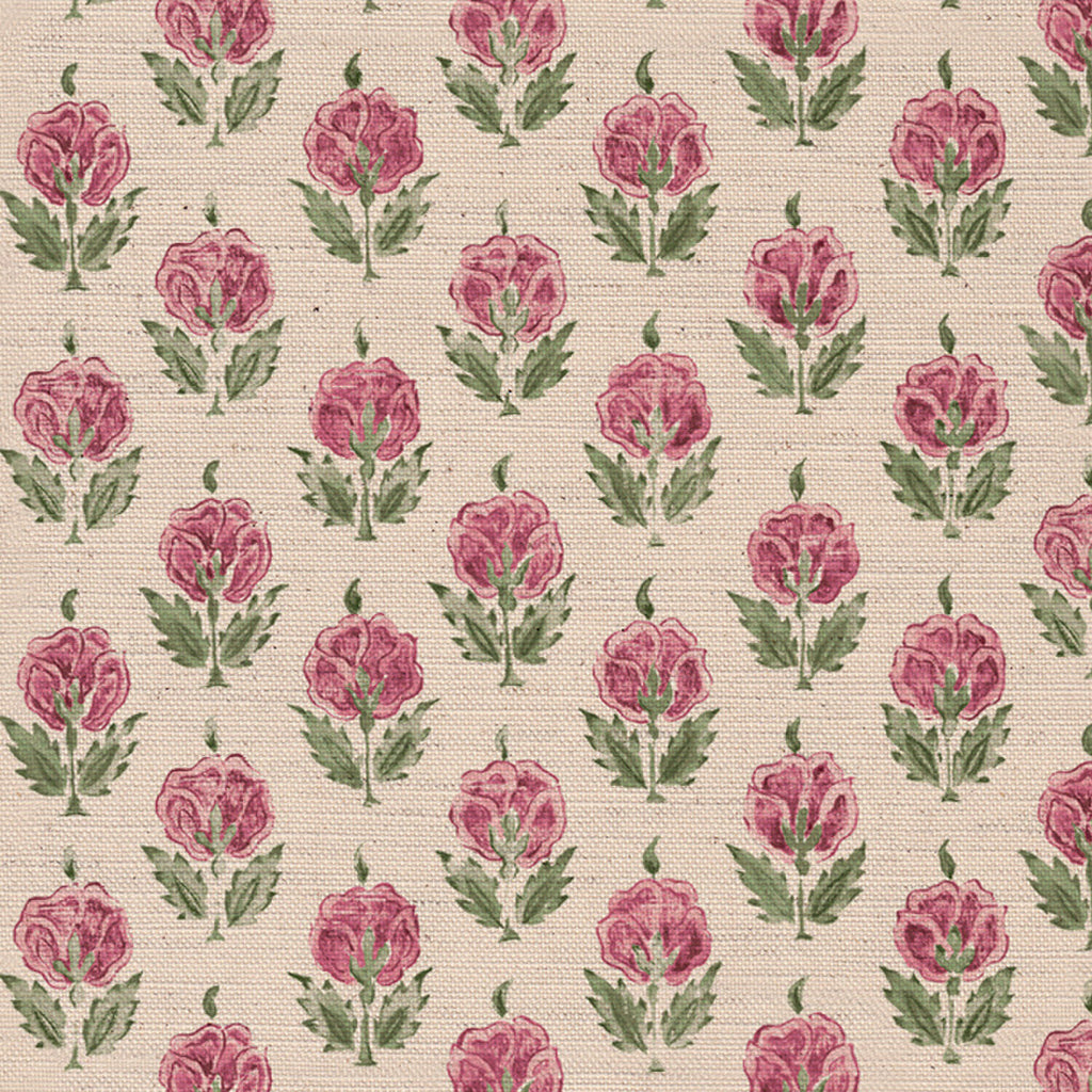 CW: Wild orchid pink and green | BASE: Mercia Linen & Natural Luxury Linen | HERO