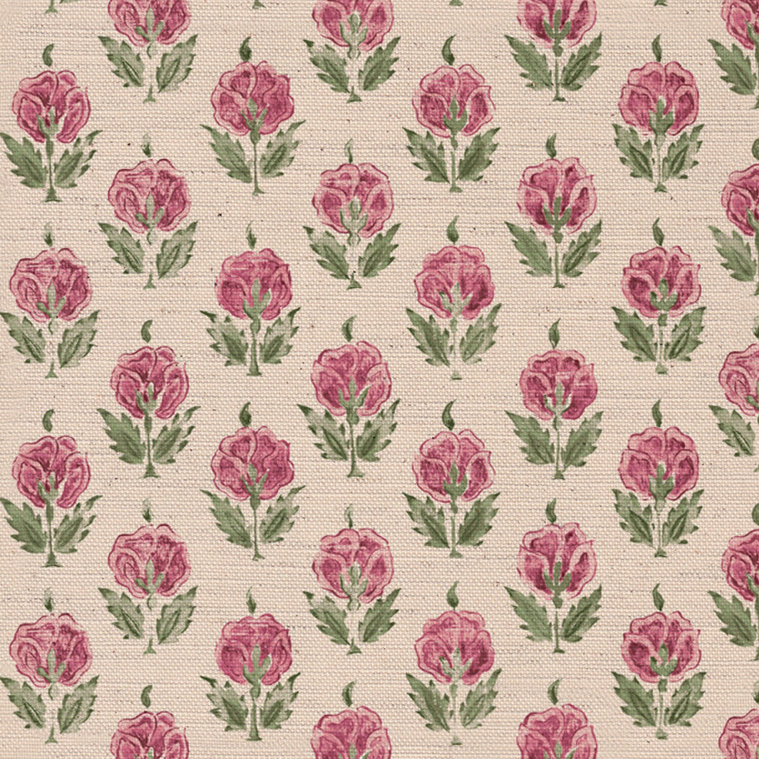 CW: Wild orchid pink and green | BASE: Mercia Linen & Natural Luxury Linen | HERO