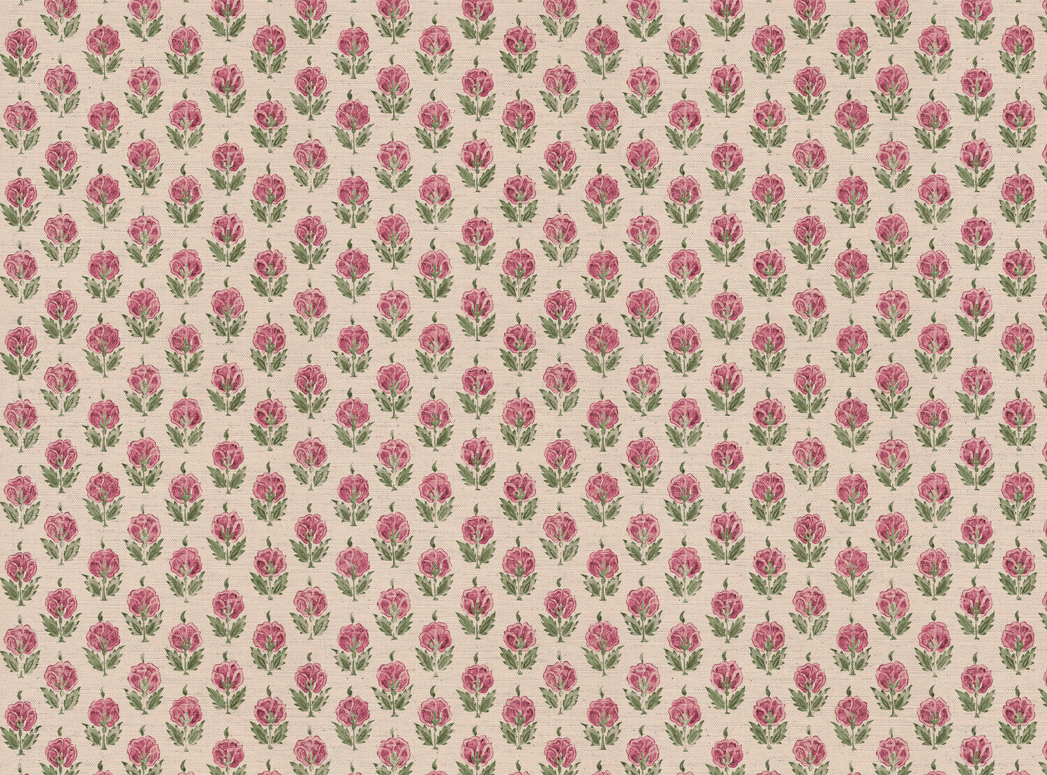 CW: Wild orchid pink and green | BASE: Mercia Linen & Natural Luxury Linen