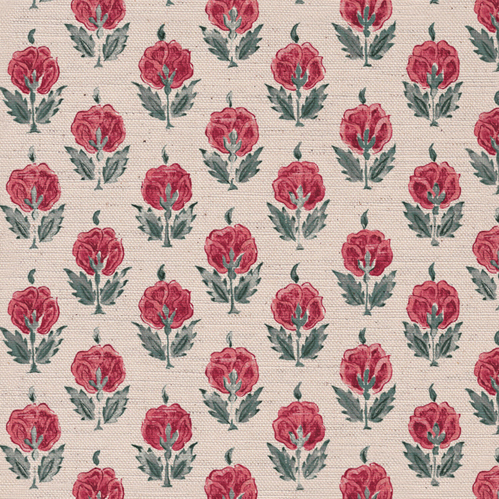 CW: Pinky red and grey green | BASE: Mercia Linen & Natural Luxury Linen | HERO