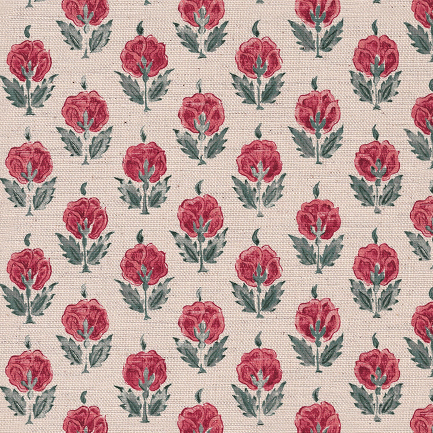 CW: Pinky red and grey green | BASE: Mercia Linen & Natural Luxury Linen | HERO