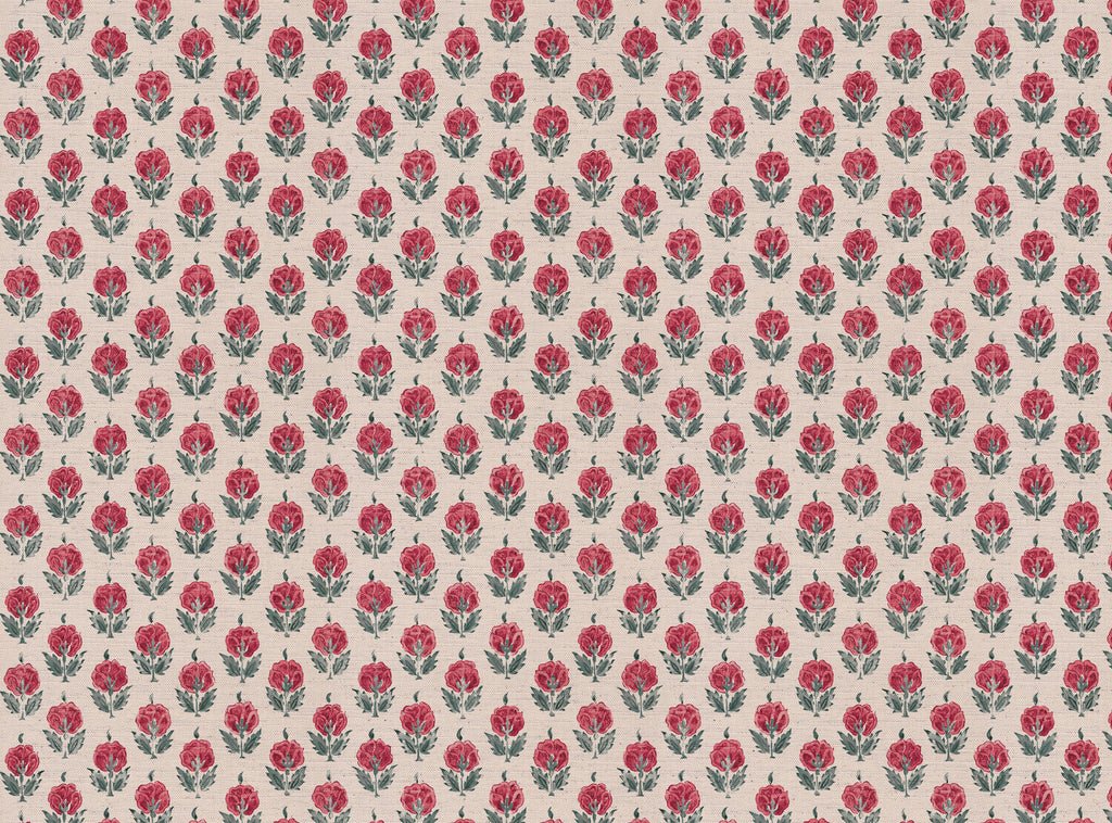 CW: Pinky red and grey green | BASE: Mercia Linen & Natural Luxury Linen