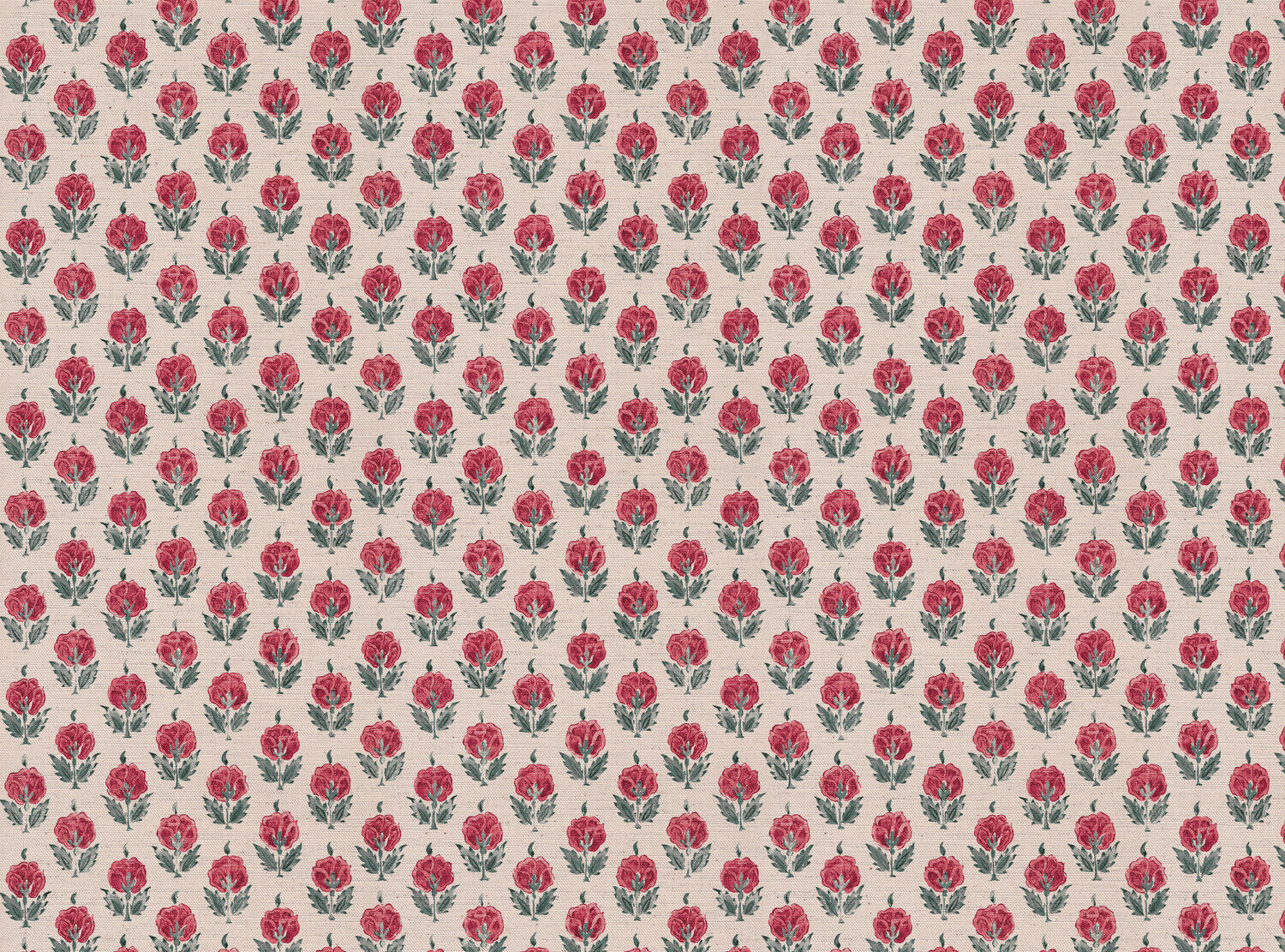 CW: Pinky red and grey green | BASE: Mercia Linen & Natural Luxury Linen