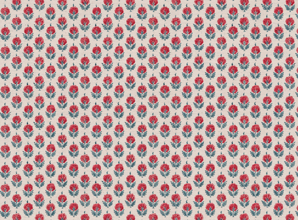 CW: Red and green blue | BASE: Mercia Linen & Natural Luxury Linen