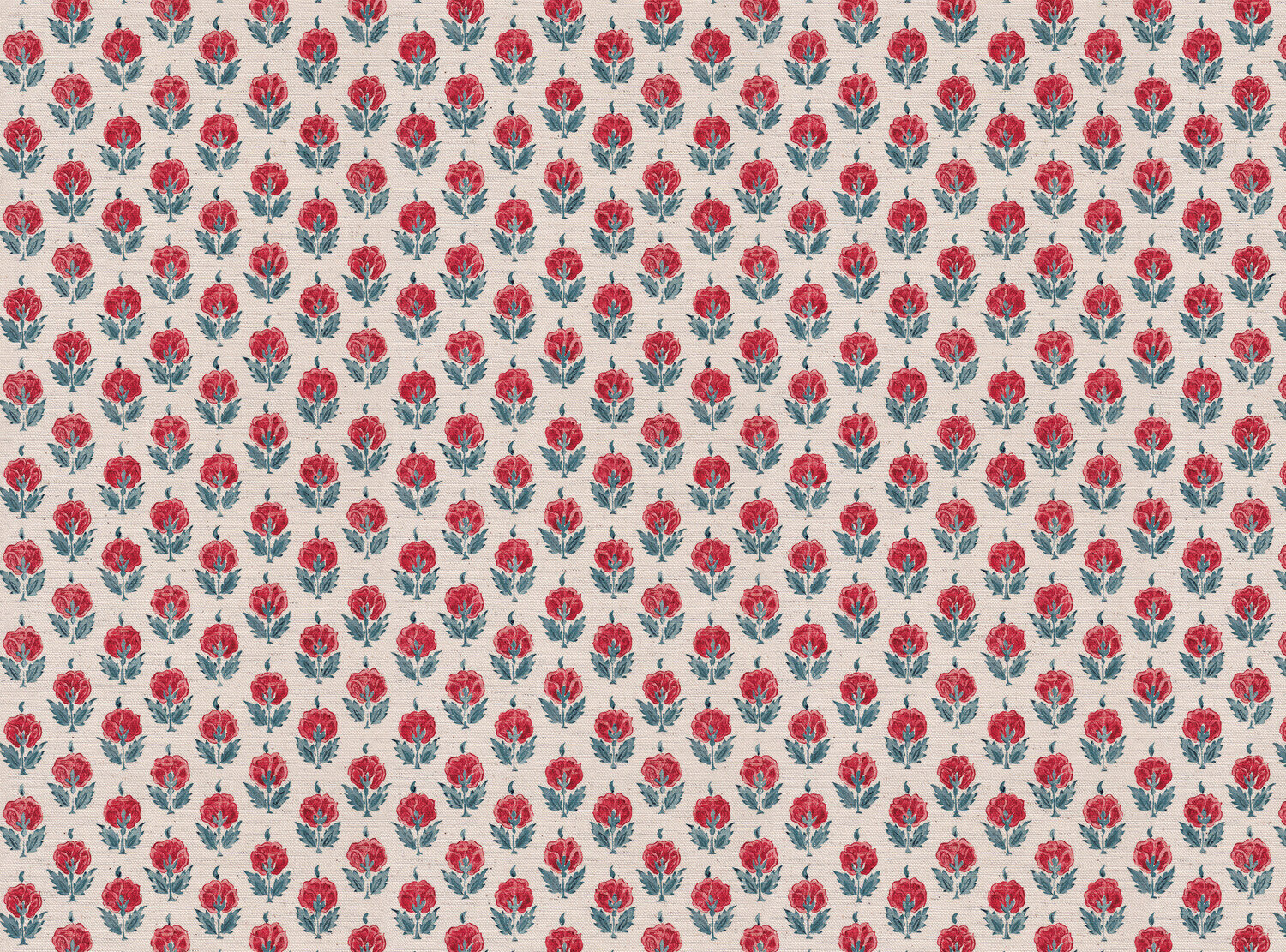CW: Red and green blue | BASE: Mercia Linen & Natural Luxury Linen