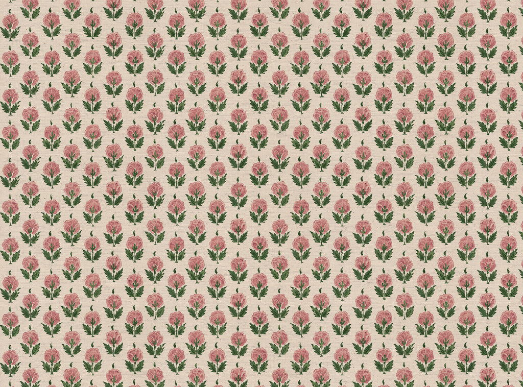 CW: Soft pink and racing green | BASE: Mercia Linen & Natural Luxury Linen