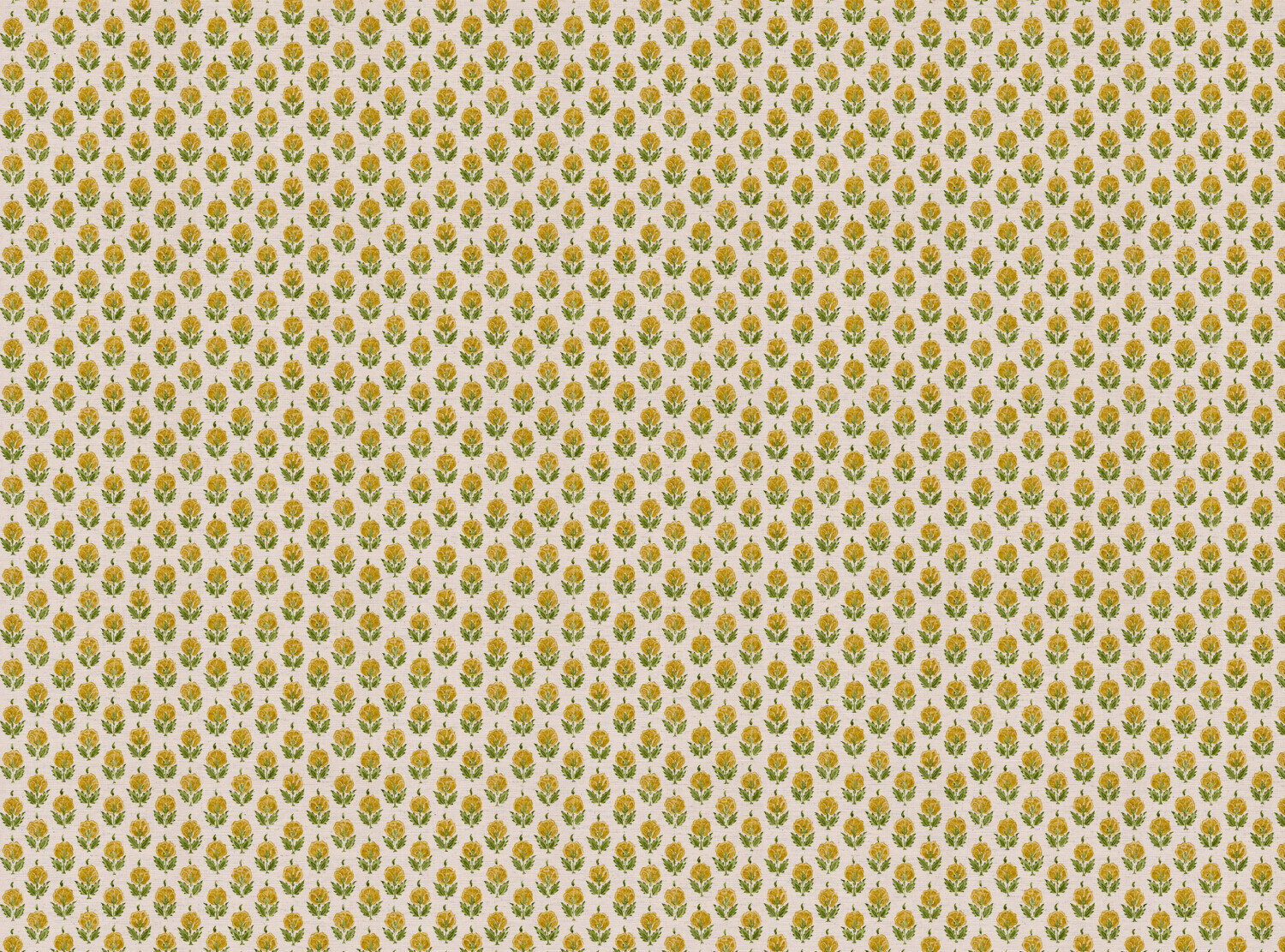 CW: Yellow and green white ground | BASE: Mercia Linen & Natural Luxury Linen