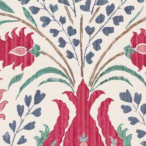 Warm red grey blue and grey green