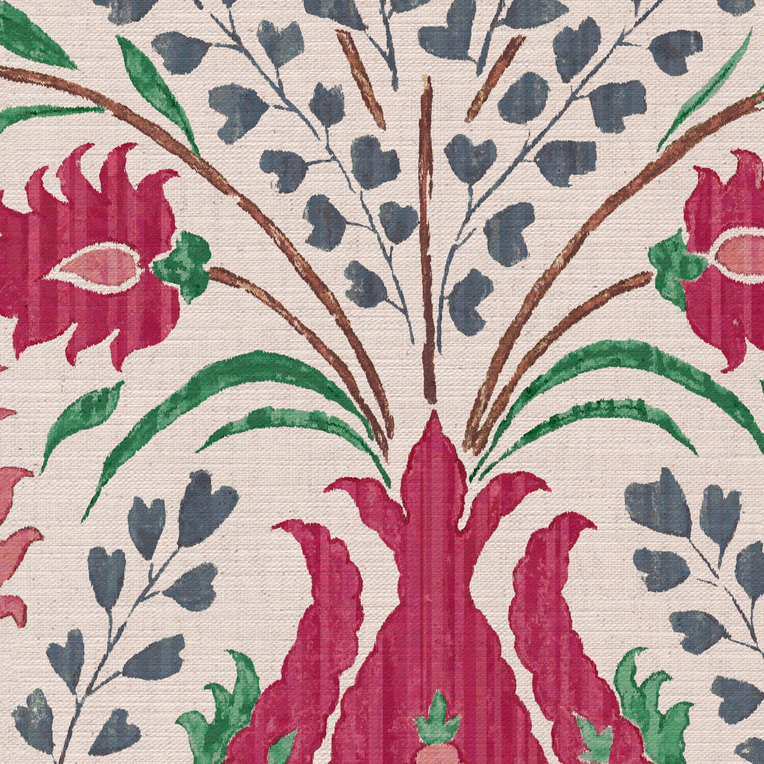 CW: Pinky red grey blue and green | BASE: Mercia Linen | HERO