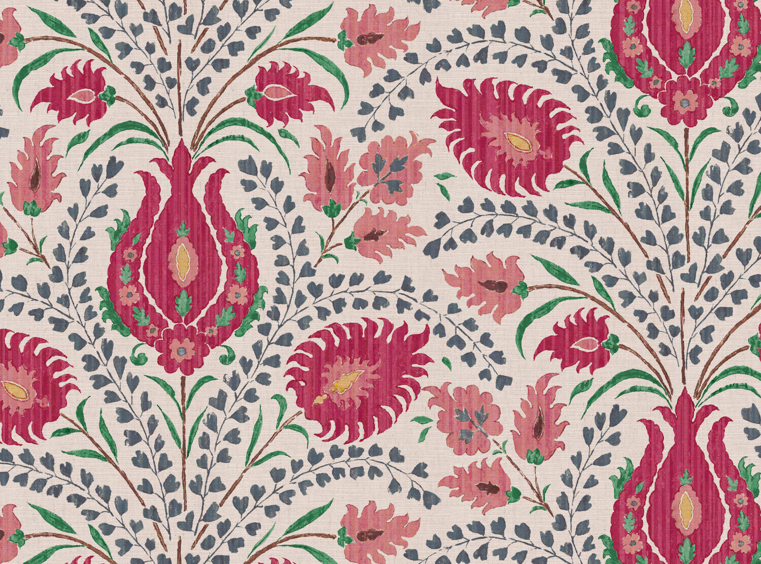 CW: Pinky red grey blue and green | BASE: Mercia Linen