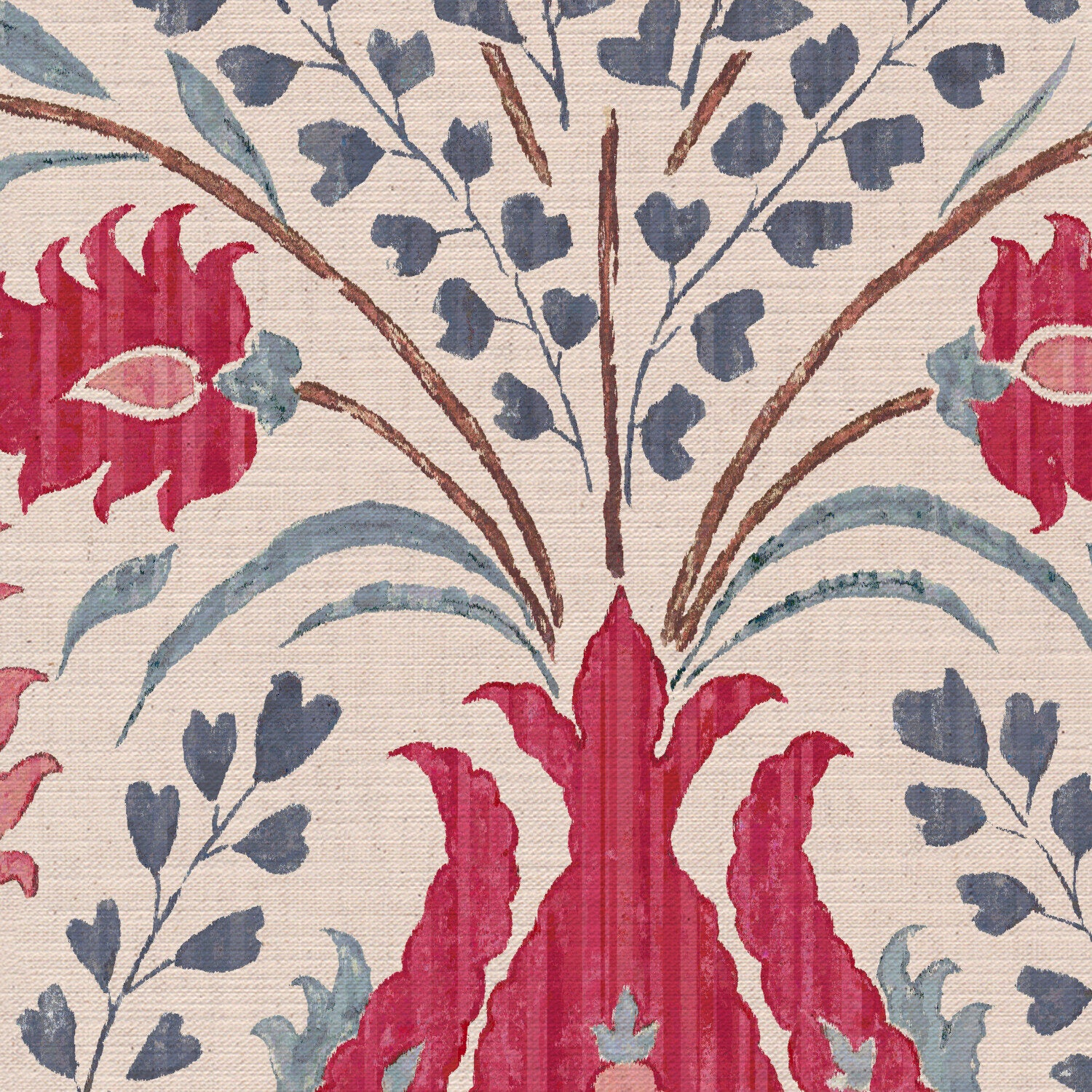 CW: Warm red and grey blue | BASE: Mercia Linen | HERO