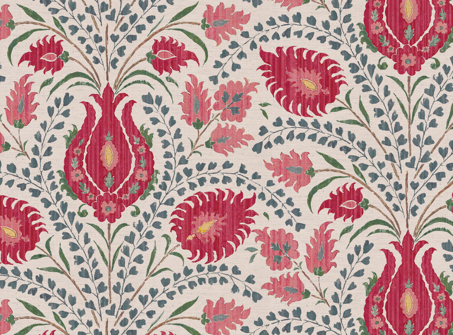 CW: Red blue and green | BASE: Natural Luxury Linen