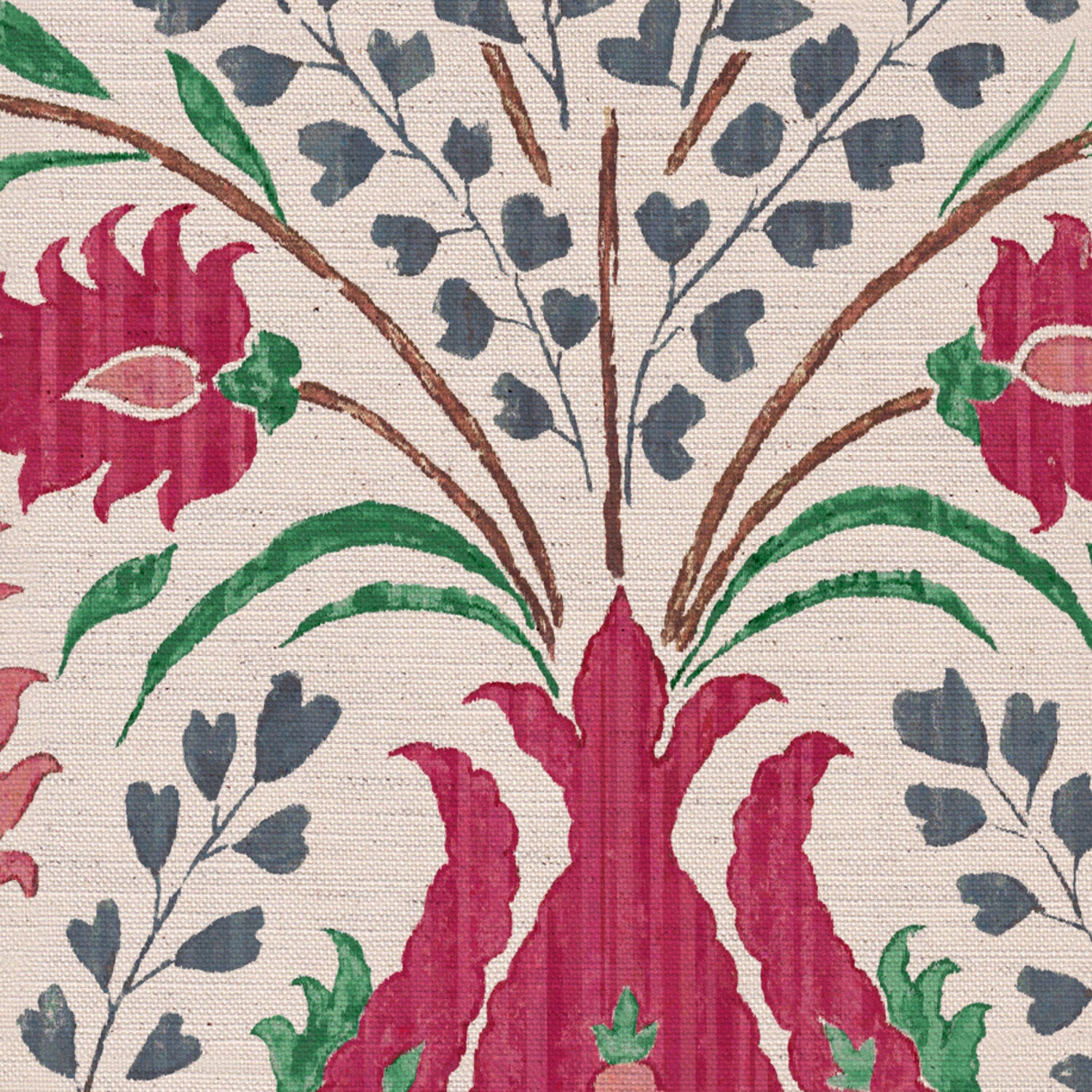 CW: Pinky red grey blue and green | BASE: Natural Luxury Linen | HERO