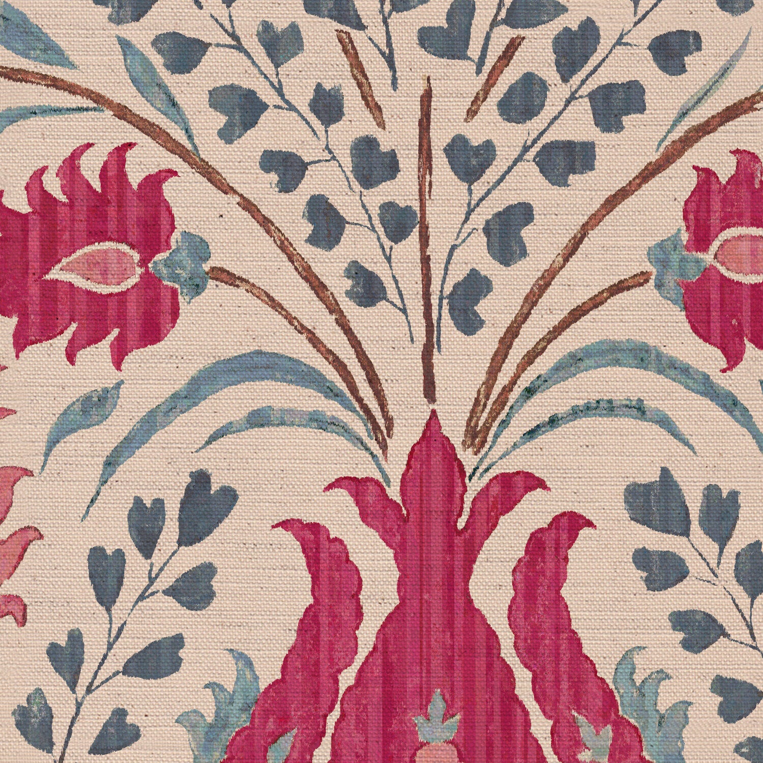CW: Pinky red grey blue | BASE: Natural Luxury Linen | HERO