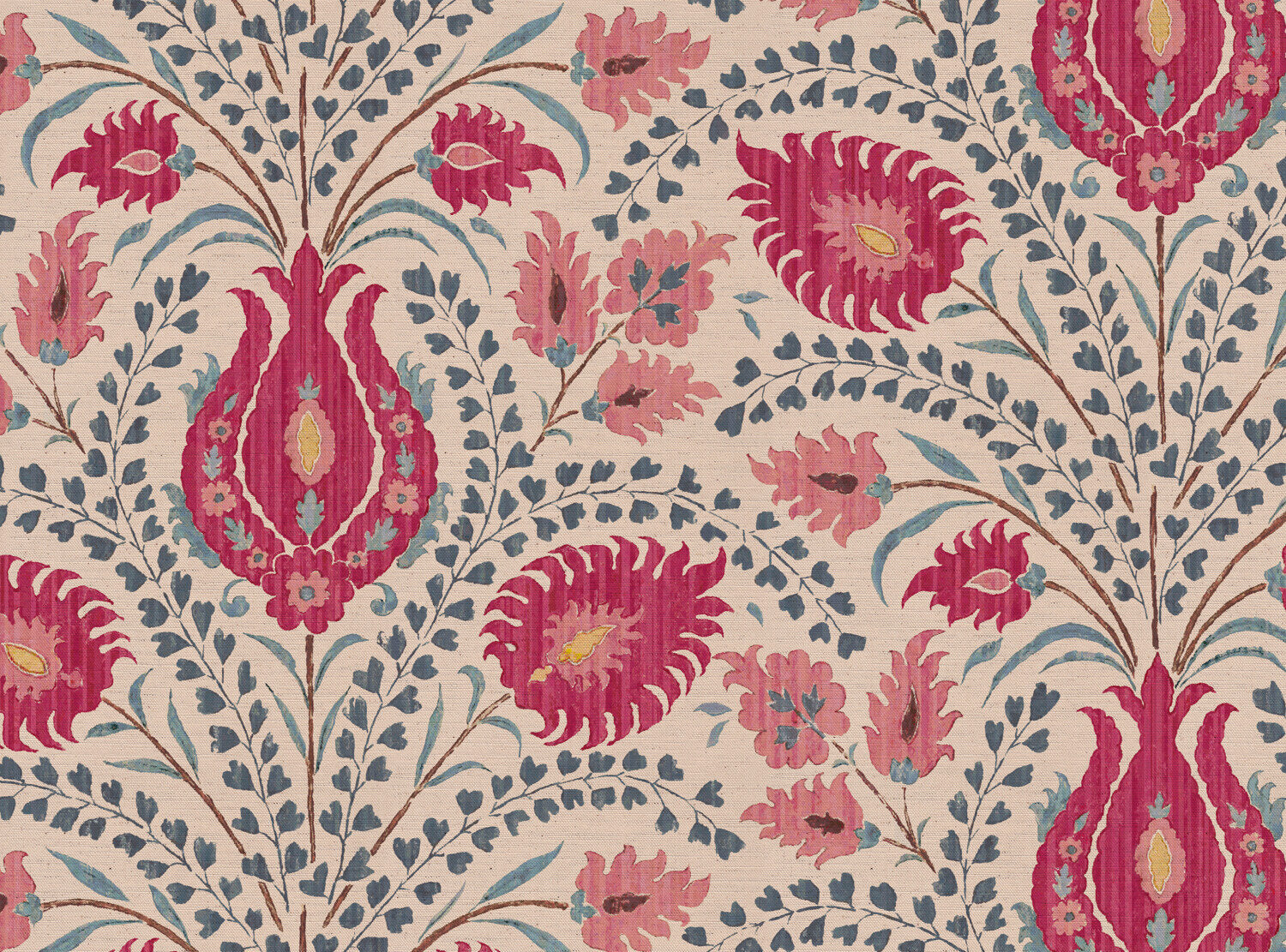 CW: Pinky red grey blue | BASE: Natural Luxury Linen