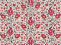 Warm red and grey blue