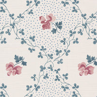 Soft dusky pink and blue