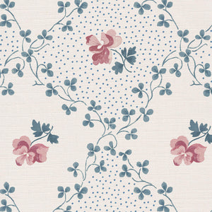 Soft dusky pink and blue