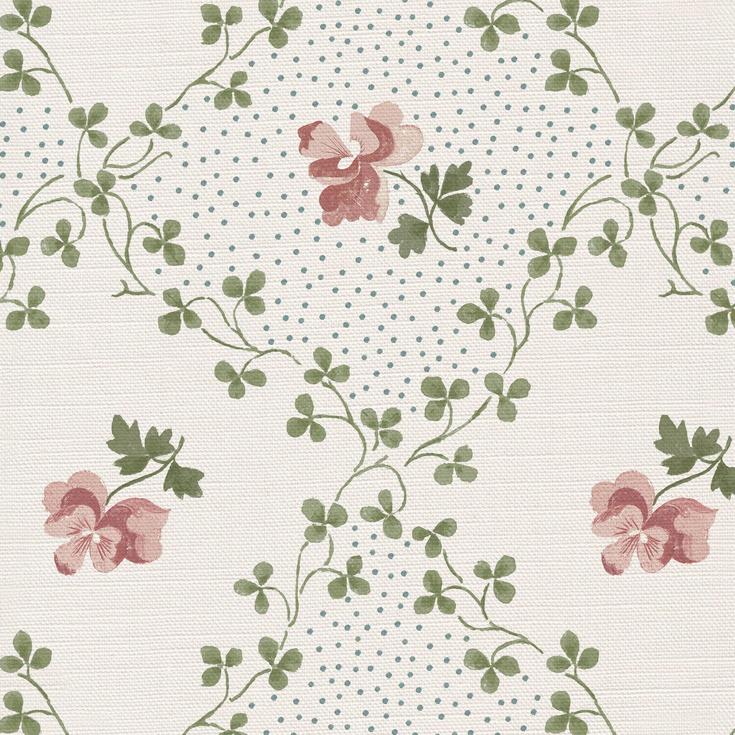 CW: Soft putty pink and green | BASE: Luxury Linen | HERO