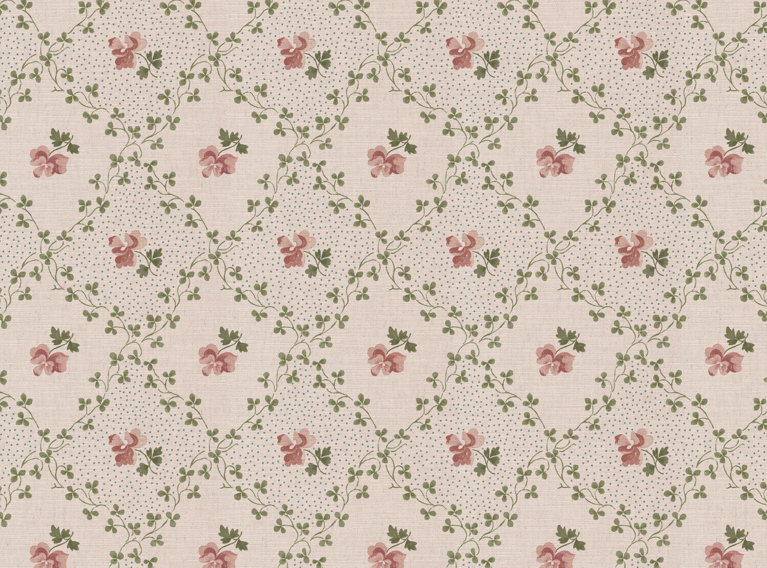 CW: Soft putty pink and green | BASE: Mercia Linen