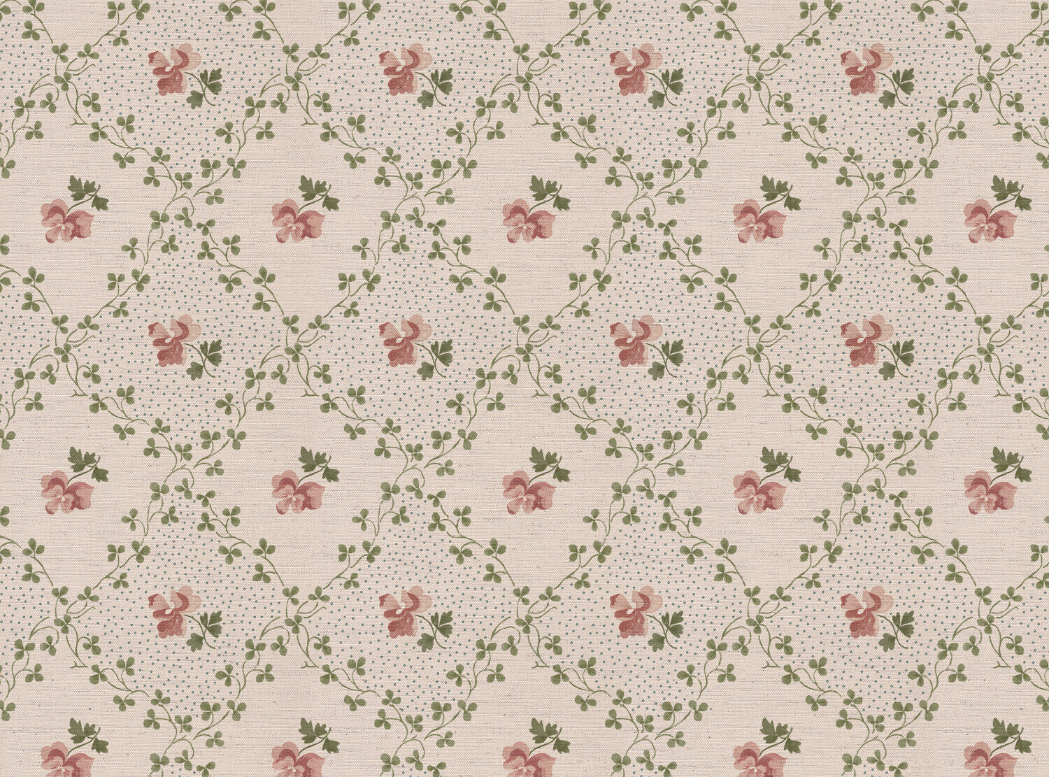 CW: Soft putty pink and green | BASE: Natural Luxury Linen
