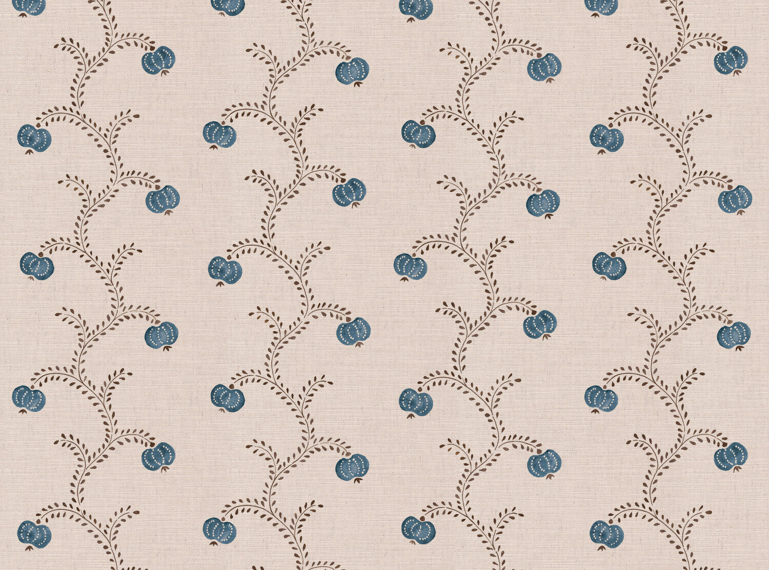 CW: Azure blue and chocolate | BASE: Mercia Linen