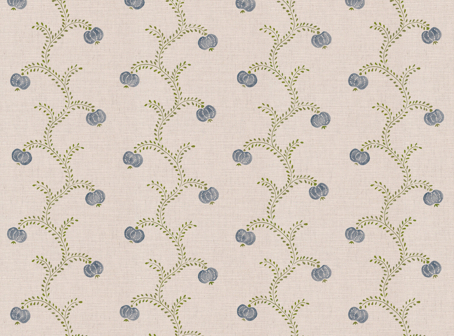 CW: Soft cornflower blue and green | BASE: Mercia Linen