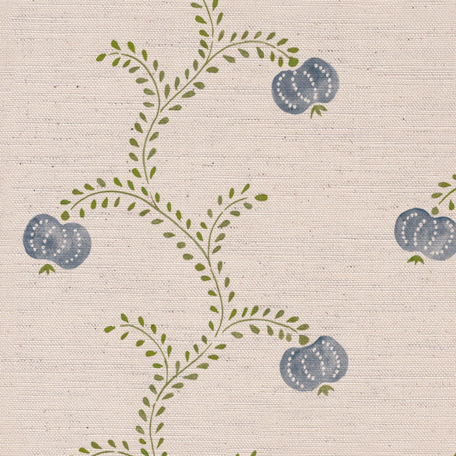 CW: Soft cornflower blue and green | BASE: Natural Luxury Linen | HERO
