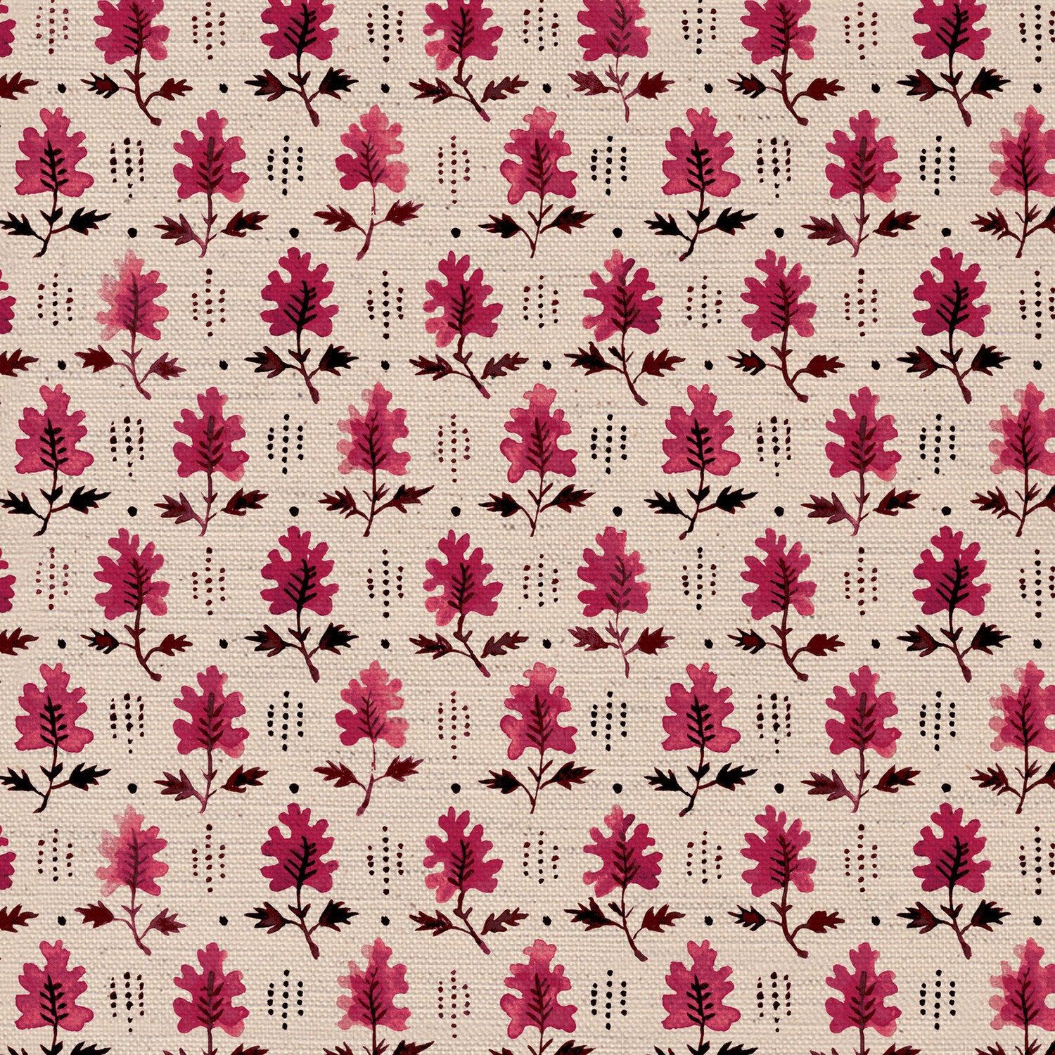 CW: Indienne red | BASE: Natural Luxury Linen | HERO