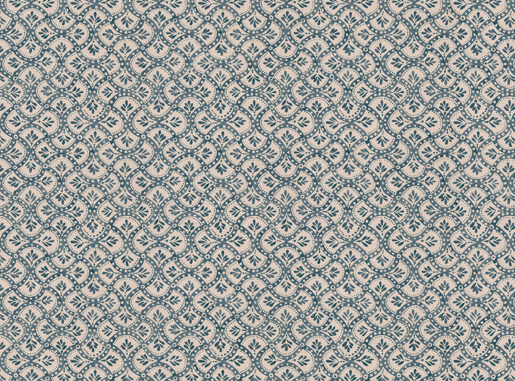 CW: Grey blue lighter ground | BASE: Natural Luxury Linen
