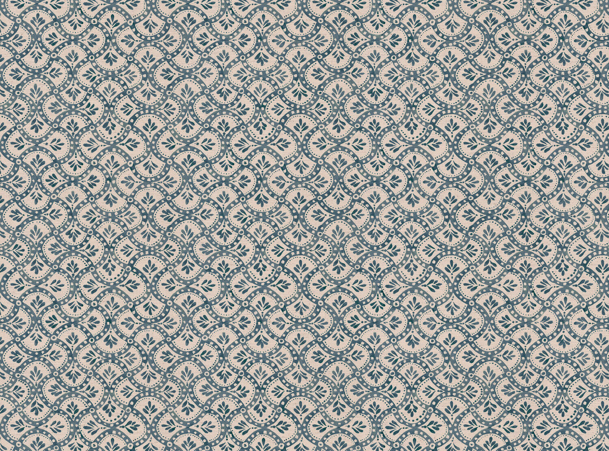 CW: Grey blue lighter ground | BASE: Natural Luxury Linen