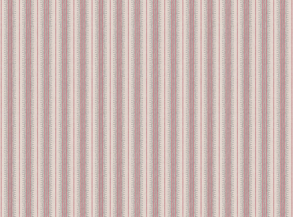 CW: Warm red and grey blue white ground | BASE: Mercia Linen