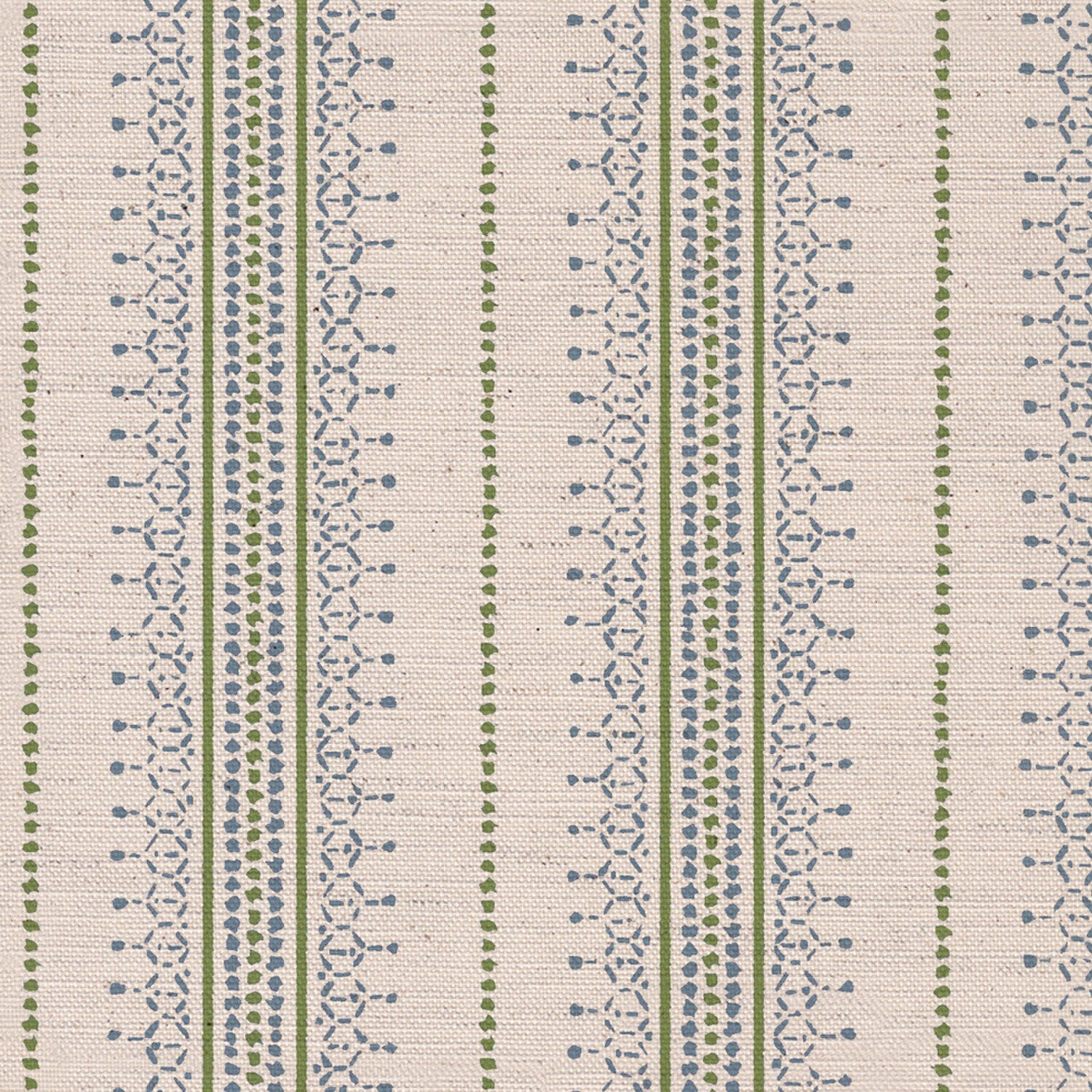 CW: Soft cornflower blue and green | BASE: Natural Luxury Linen | HERO