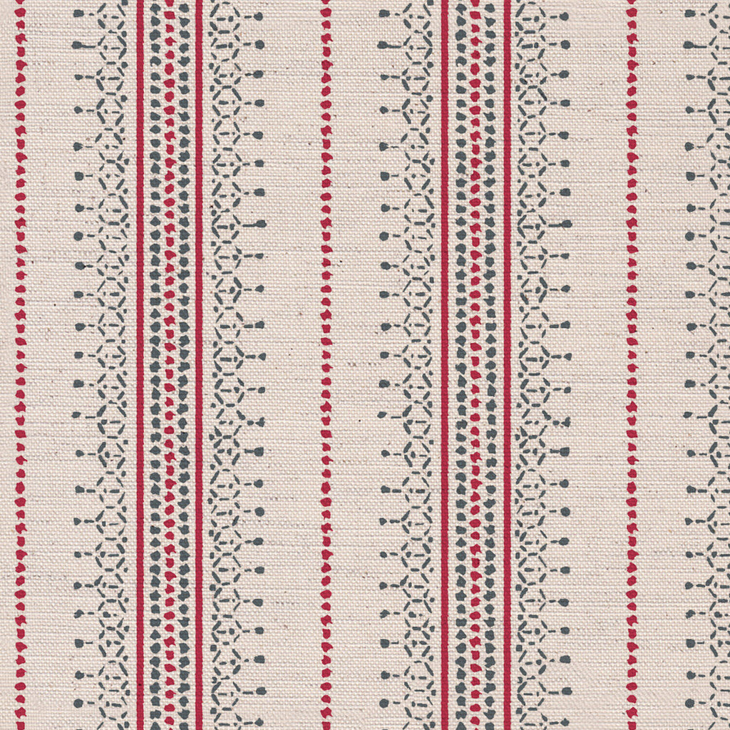 CW: Warm red and grey blue white ground | BASE: Natural Luxury Linen | HERO