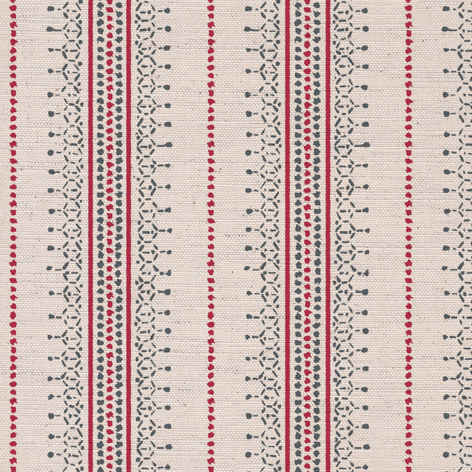 CW: Warm red and grey blue white ground | BASE: Natural Luxury Linen | HERO