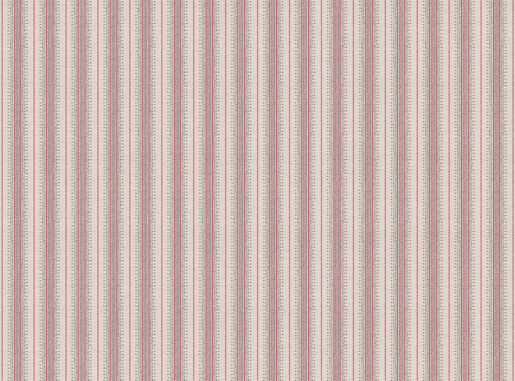 CW: Warm red and grey blue white ground | BASE: Natural Luxury Linen