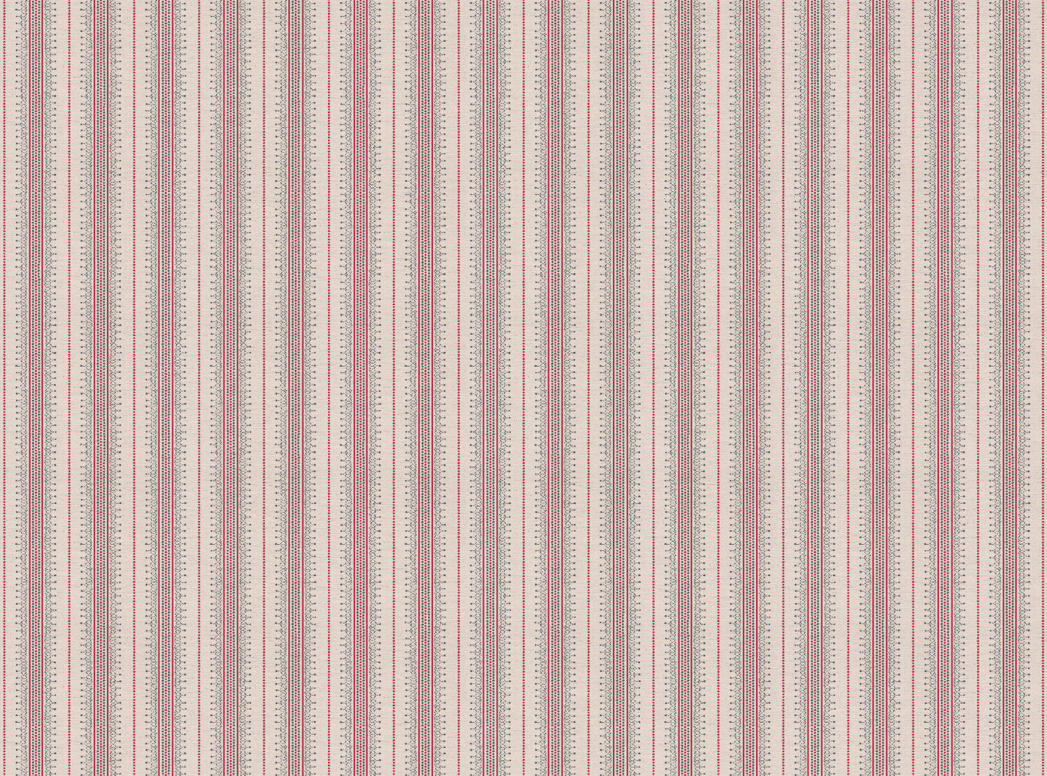 CW: Warm red and grey blue white ground | BASE: Natural Luxury Linen