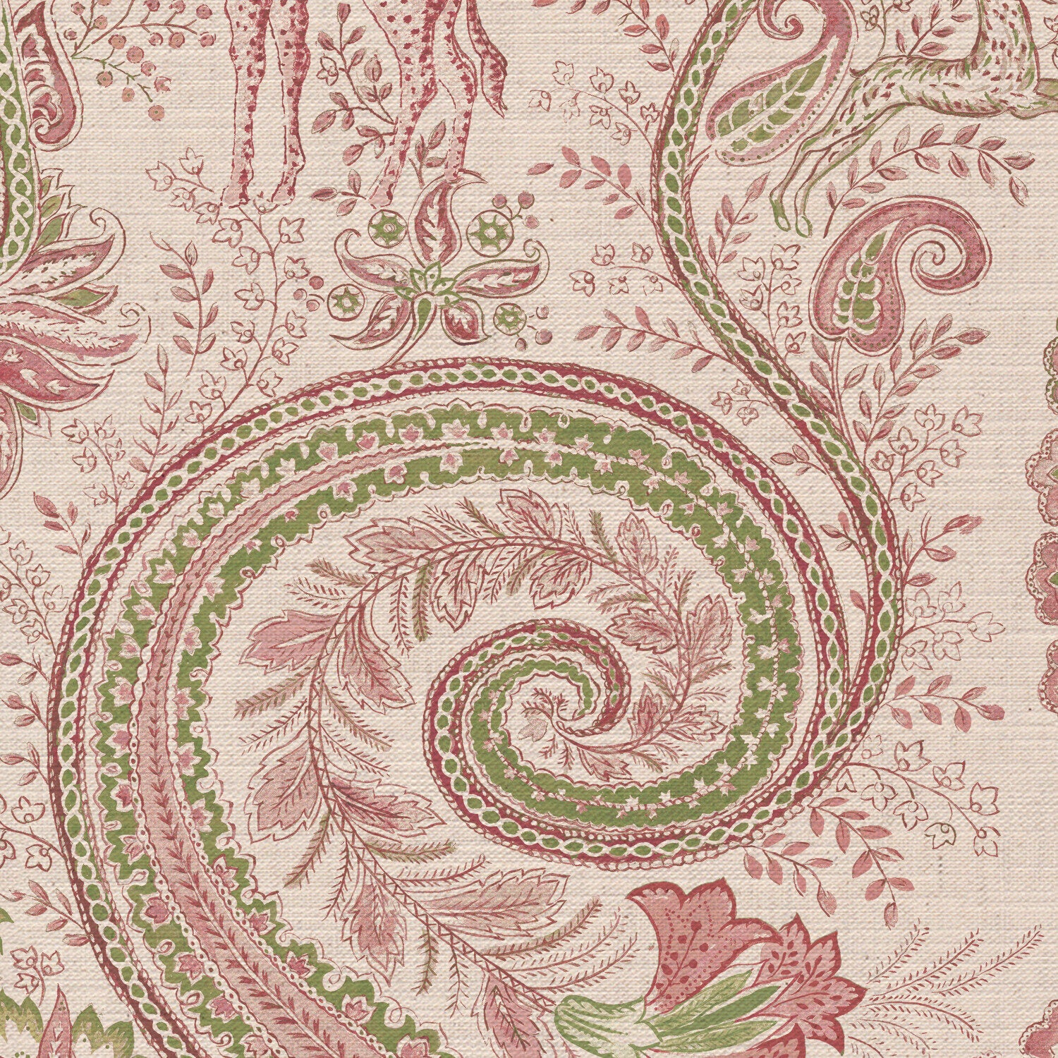 CW: Soft pink and green | BASE: Mercia Linen | HERO