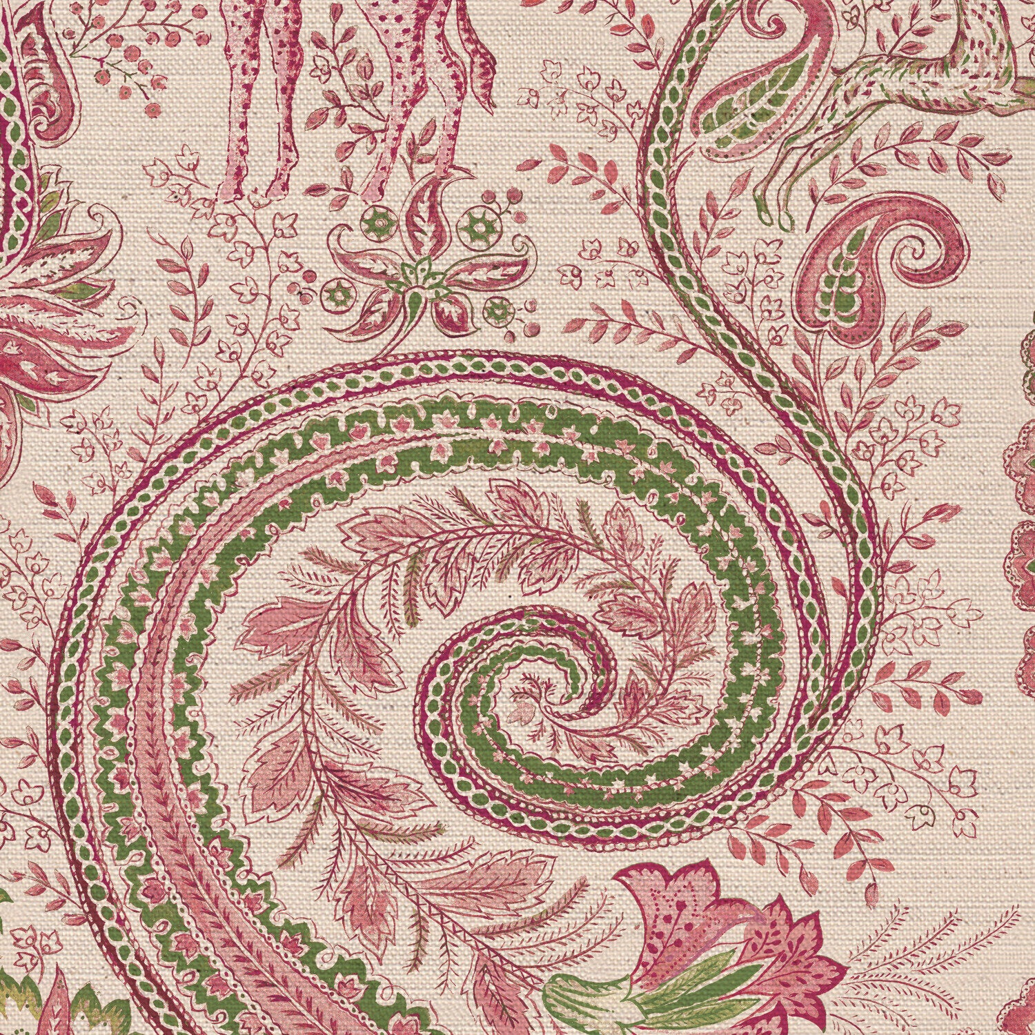 CW: Pink and green | BASE: Natural Luxury Linen | HERO