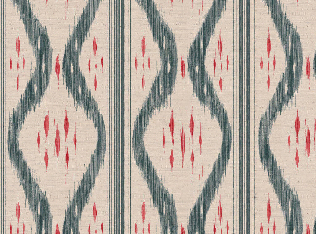 CW: Grey blue and coral | BASE: Natural Luxury Linen