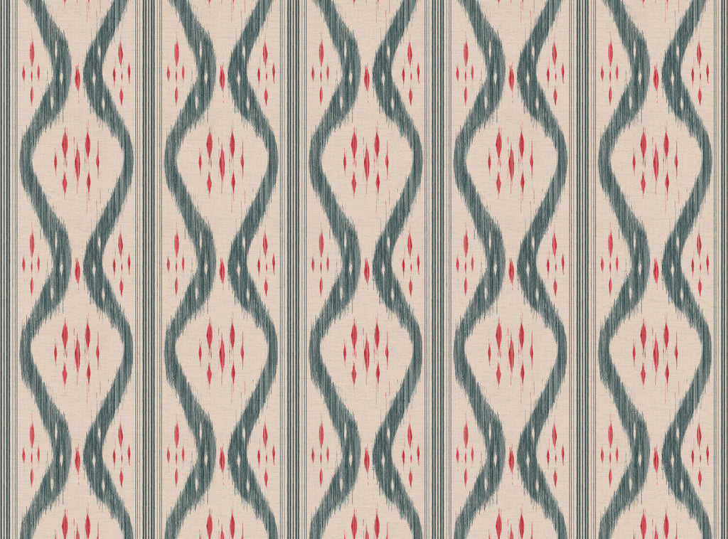 CW: Grey blue and coral | BASE: Natural Luxury Linen