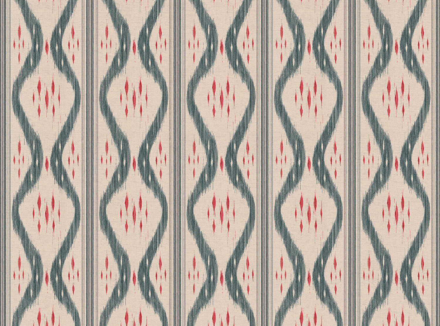 CW: Grey blue and coral | BASE: Natural Luxury Linen