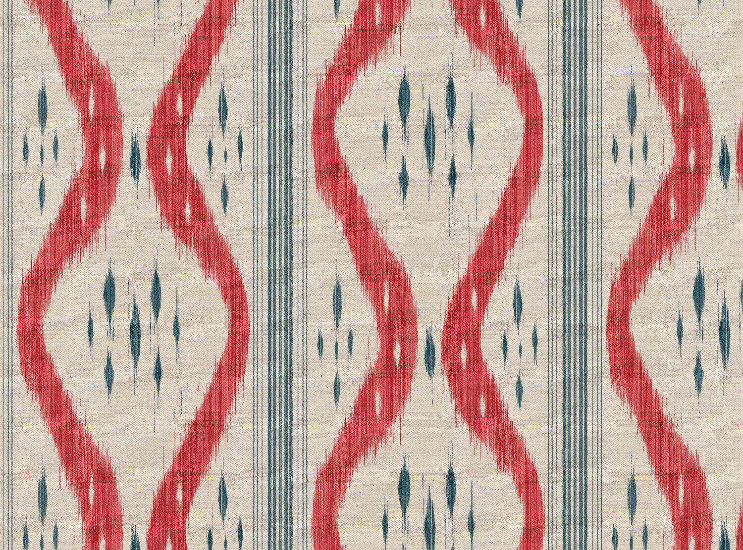 CW: Coral and grey blue | BASE: Natural Luxury Linen