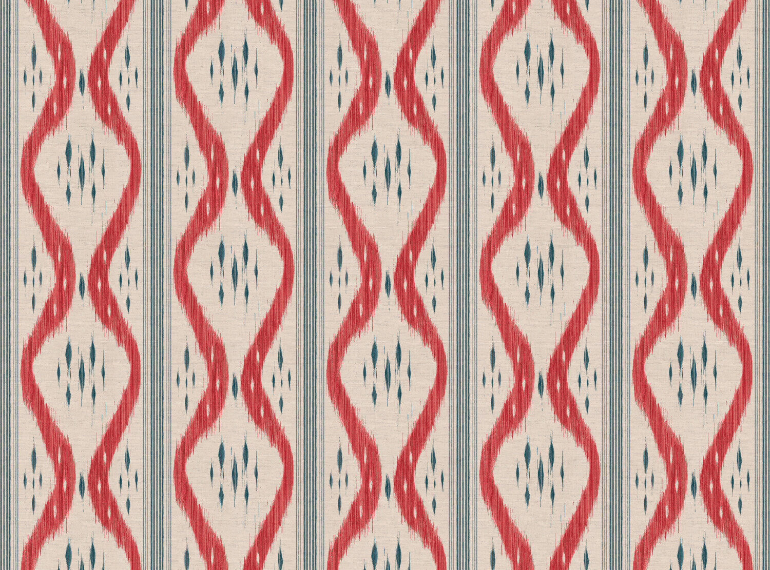 CW: Coral and grey blue | BASE: Natural Luxury Linen