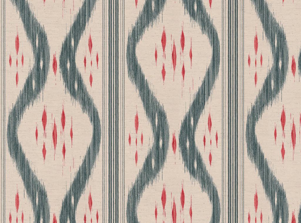 CW: Grey blue and coral | BASE: Natural Luxury Linen